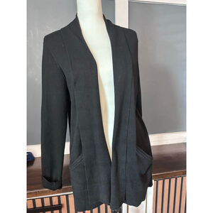 Women's VERVE ami Black Cardigan Sweater L